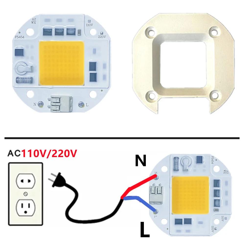 ƮƮ   COB LED Ĩ, ̹ ʿ, DIY , AC 110V, 220V,  50W, 70W, 100W